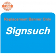 Replacement Straight 10FT Stretch Fabric Banner