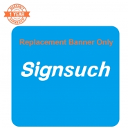 Replacement Curve 7FT Stretch Fabric Banner