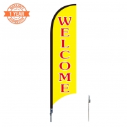 10' Welcome Feather Flags S0827