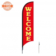 10' Welcome Feather Flags S0828