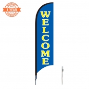 10' Welcome Feather Flags S0829